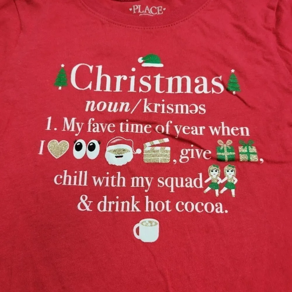 Children's Place Christmas shirt S5/6